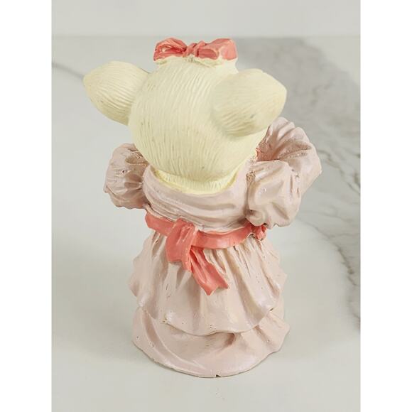 Chef Piglet Pig Lover Piggy w/ Bow Cute Dress Cooking 3 1/2" Figurine 80s - Picture 7 of 13